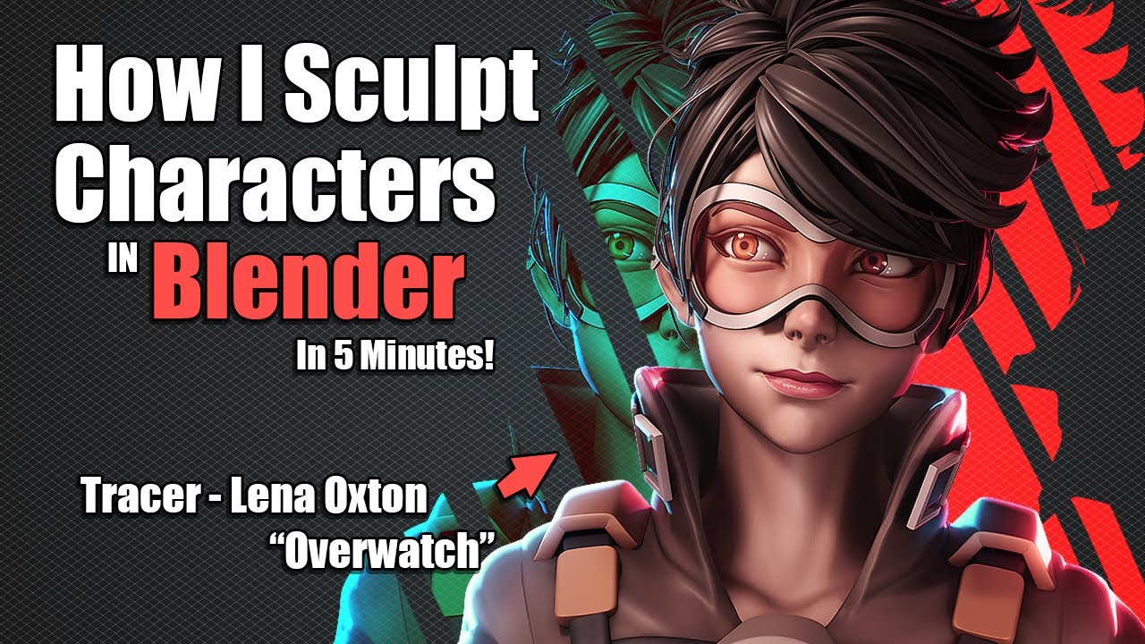 Tracer Character Creation In Blender By YanSculpts