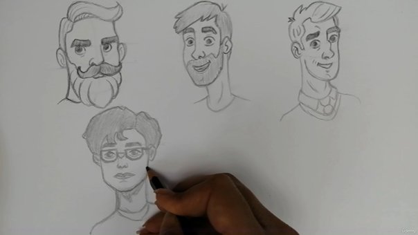 How to Draw a Face – Male