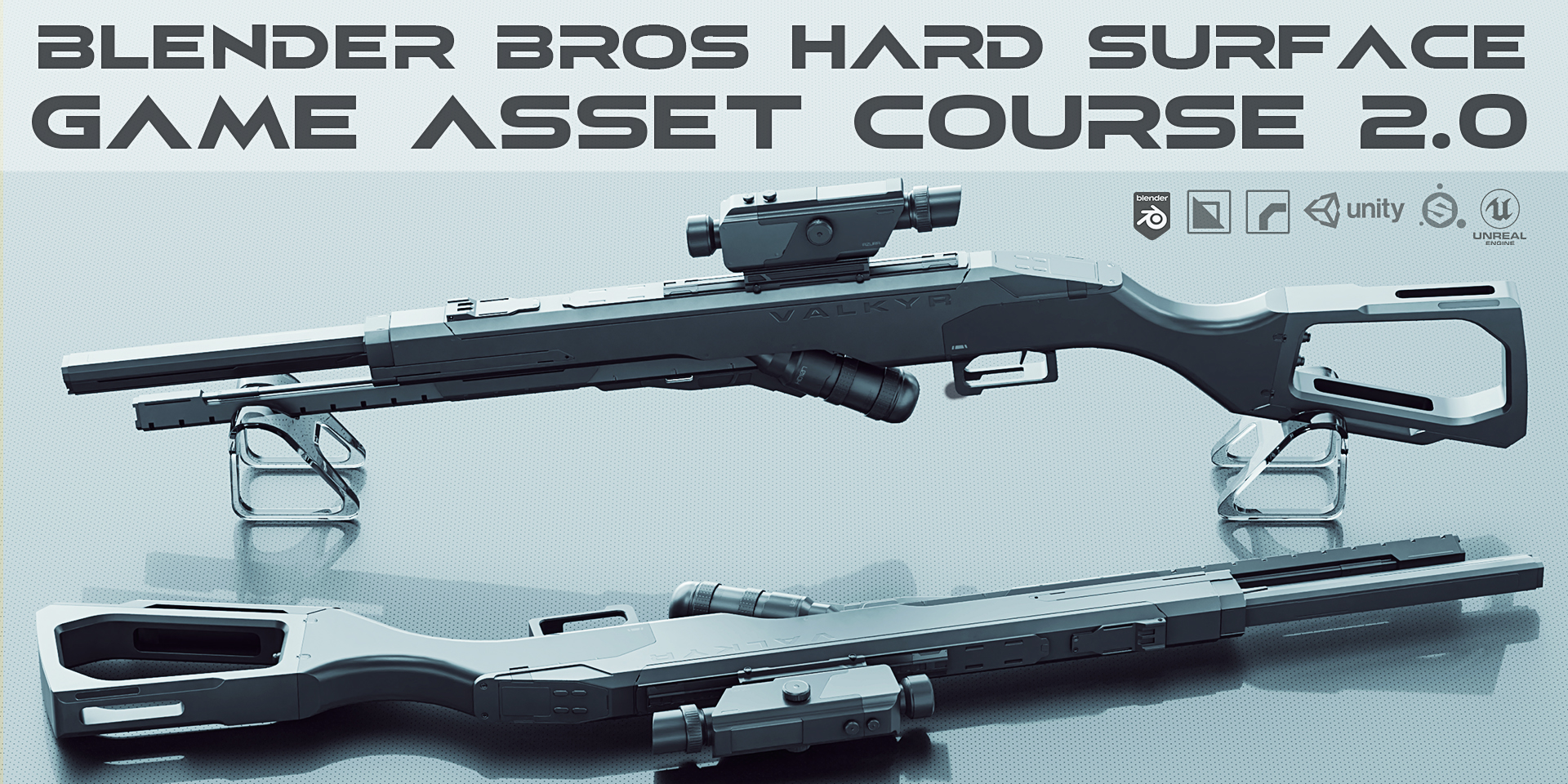 The Blender Bros Hard Surface Game Asset Course 2.0
