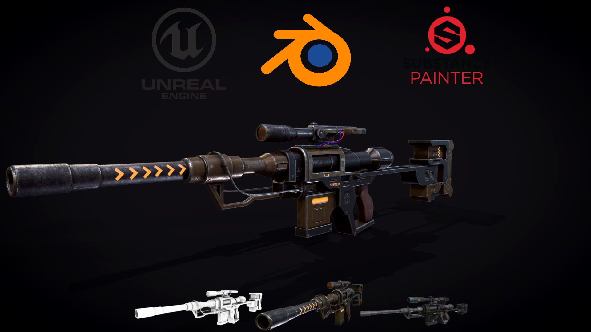 The Ultimate weapon course (Create Sniper in Blender 3.4)