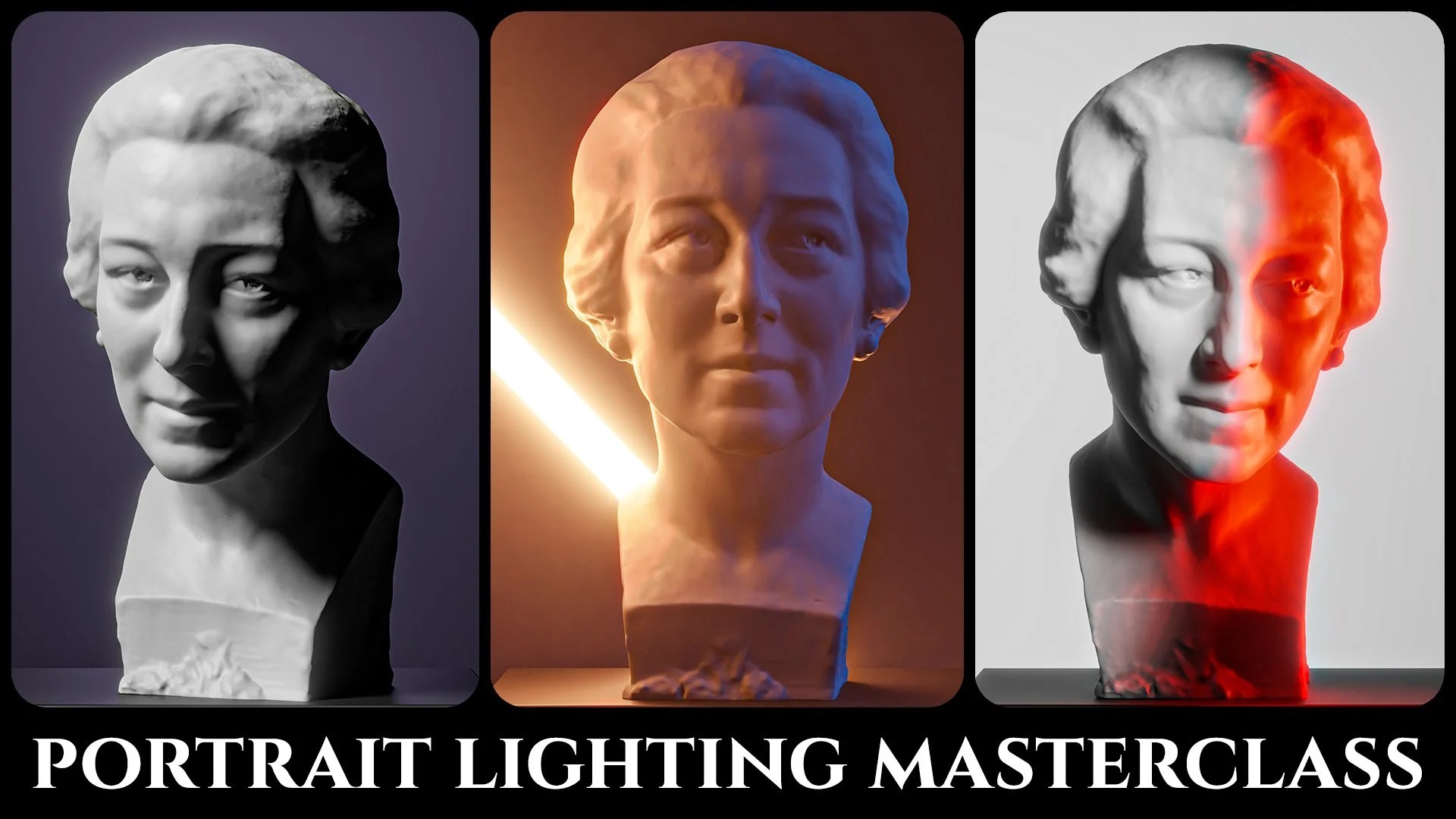 Blender 3D Portrait Lighting Masterclass by Harry Helps
