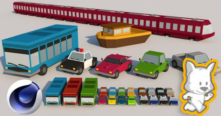 Low Poly Modeling in Cinema 4D (Vol 2) 3D Cars and Vehicles