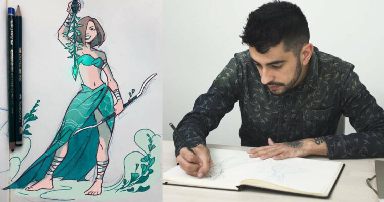 Character Illustration Drawing Facial Expressions, Figures, and Clothing