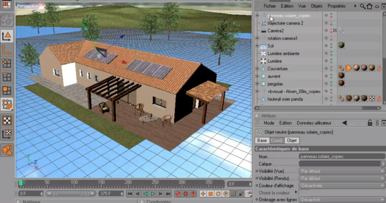 Cinema 4D – Architecture, Design et Mécanique (French)