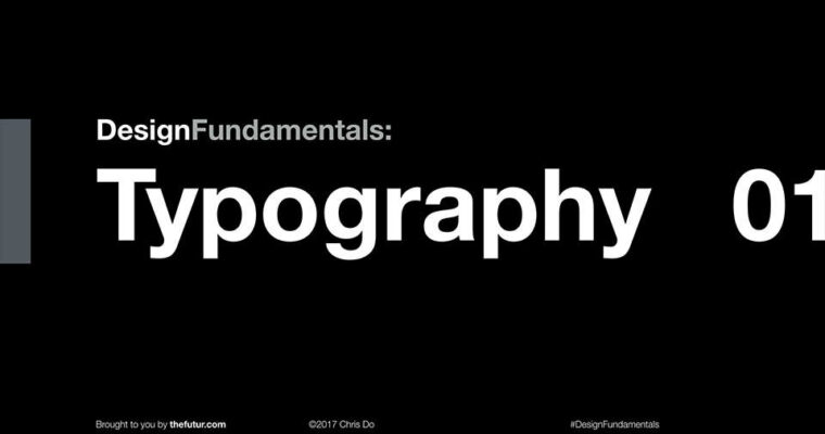 TheFutur Typography 01 – Chris Do – Typography Master