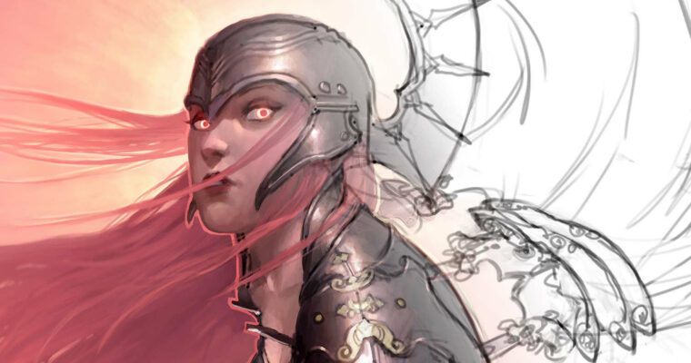 Making Aurora Painting Process