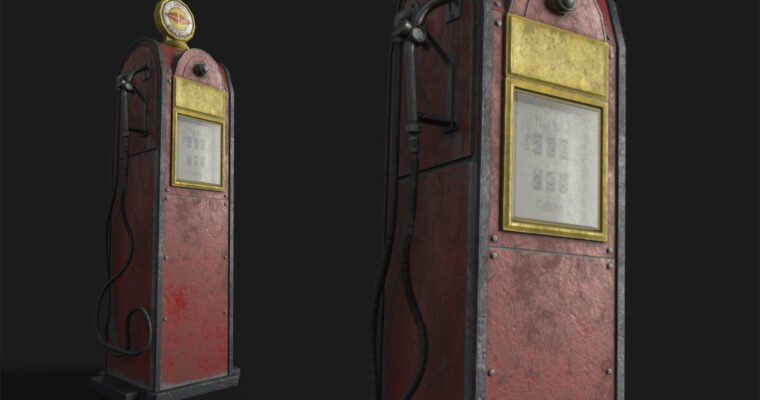 Substance Painter – Petrol Pump Game Asset