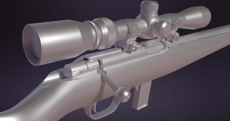 Hard Surface Gun Modeling in Blender