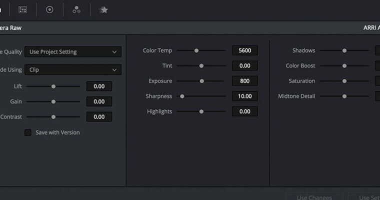 Resolve Color Management & Raw Footage