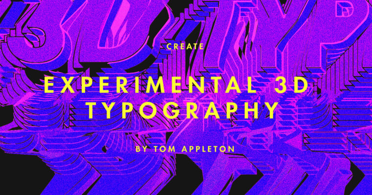 Create experimental 3D typography in Adobe Illustrator and Photoshop