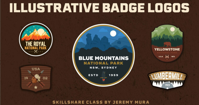 Logo Design – Adventurous Illustrative Badges