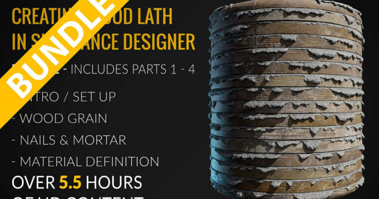 Creating Wood Lath in Substance Designer – Bundle Of Parts 1 – 4 (Art of Josh Lynch)