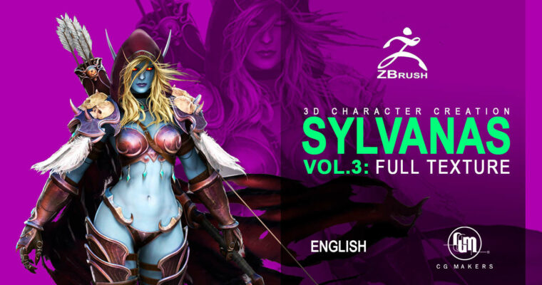 Sylvanas En Vol. 3: Texture – 3D Course Character creation in Zbrush