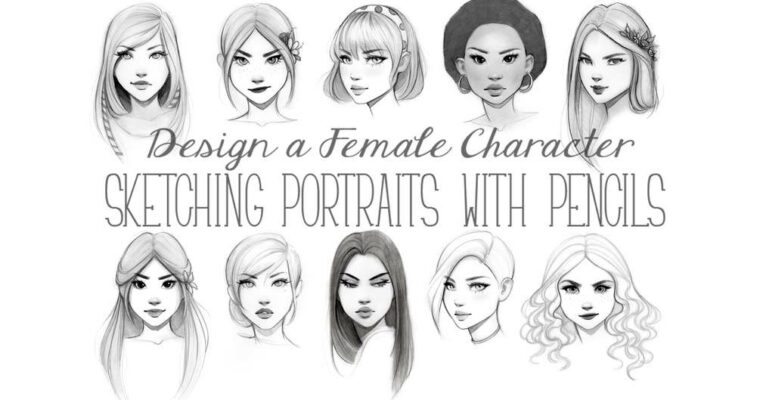 Design a Female Character – Sketching Portraits with Pencils Design a Female Character – Sketching Portraits with Pencils