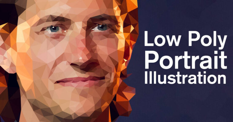 Low Poly Portrait Illustration in Adobe Illustrator and Photoshop