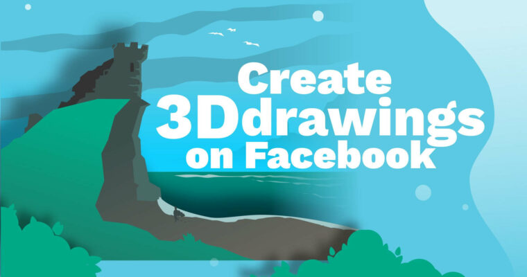 Create 3D drawings on Facebook with Inkscape!