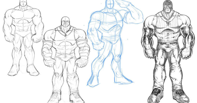 How to Draw Muscle Bound Brutes for Comics