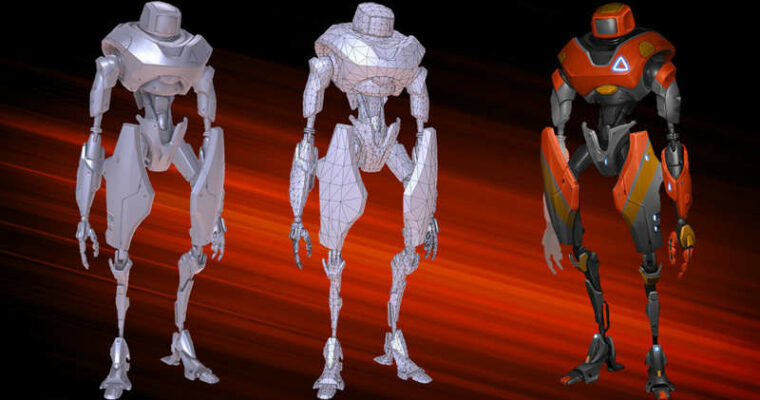 Modeling a Robot Game Character