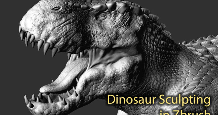Realistic Dinosaur Sculpting in Zbrush for Game and Film