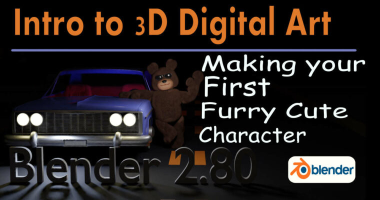Make your first Cute Fury 3D Character with Blender 2.8