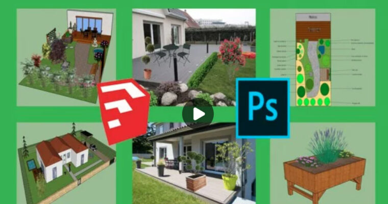 Sketchup and Photoshop for landscaping