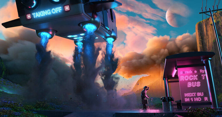 Rocket Bus Redshift Houdini Tutorial