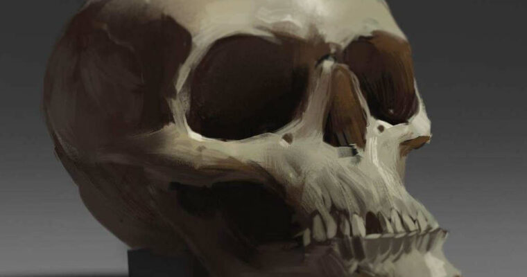 Brush Skull demo by Ryan Lang