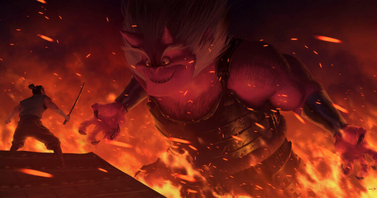 Issunboshi VS Oni From Sketches to Final Painting by Ryan Lang