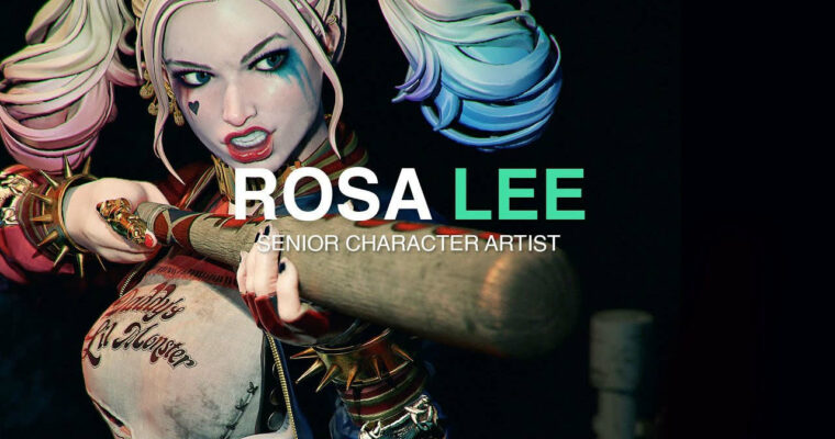 Levelup.digital – Sculpting & Texturing Harley Quinn – Rosa Lee