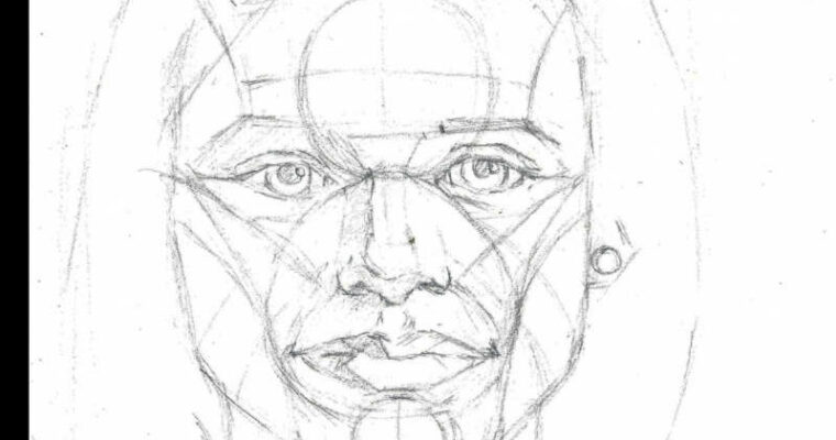 Mark Hill – Head Drawing – Structure and Rhythm