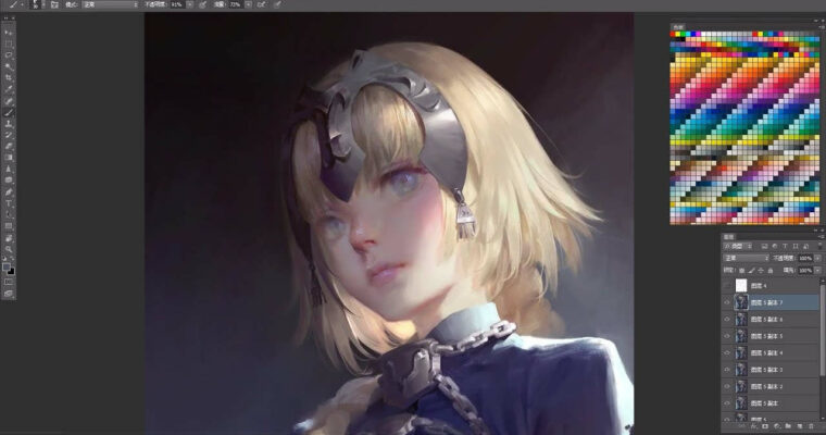 Ruan Jia Digital Painting Process Videos
