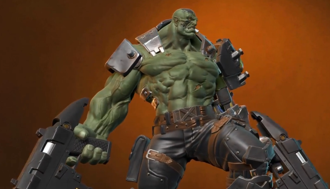 orc cyborg character creation in zbrush by nexttut education