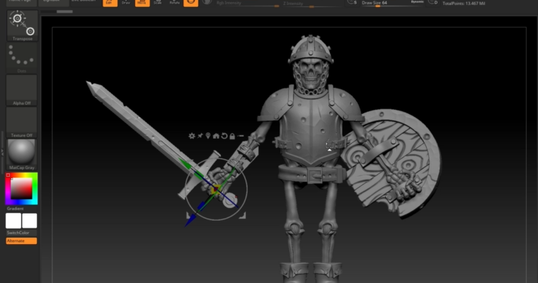 Sculpt 3D Printable Skeleton Warriors in Zbrush by Christian McNachtan Sculpt 3D Printable Skeleton Warriors in Zbrush by Christian McNachtan