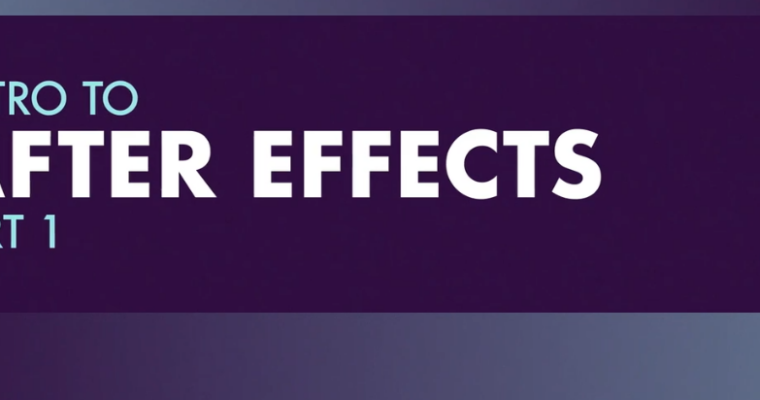 Introduction To Animating In After Effects