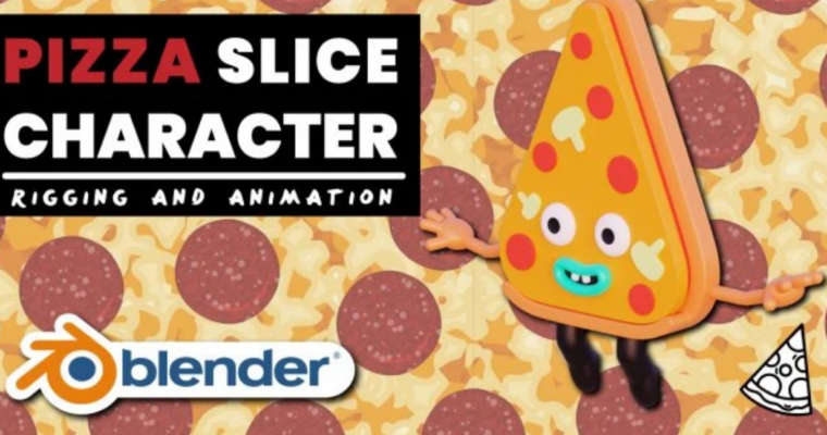Pizza Slice Character Rigging And Animation With Blender 2.83 by Dino Bandzovic