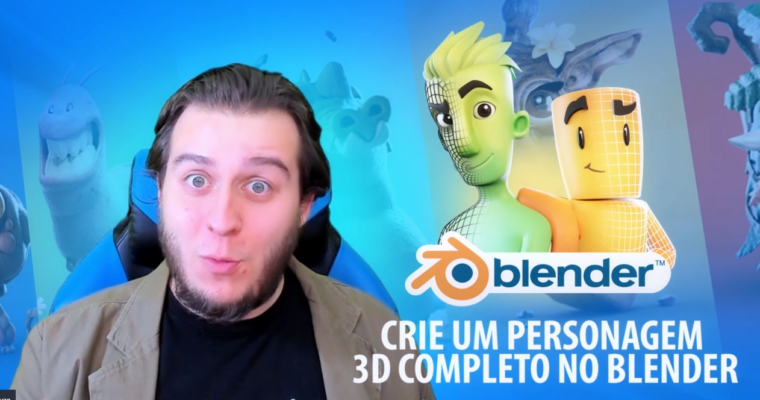Create your complete 3D character in Blender! by Guilherme Gusmão de Freitas, Sebastian Cavazzoli (Portuguese)