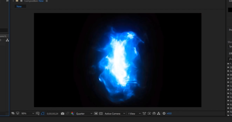 Create Energy Effects Trapcode Particular in After Effects