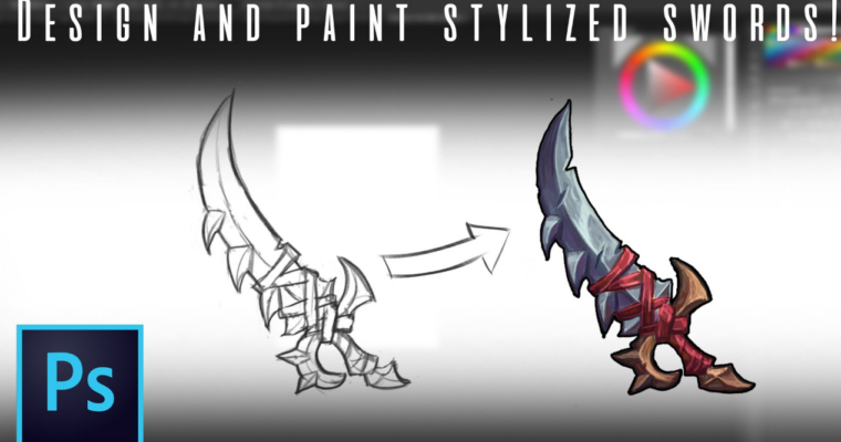 Design and Paint Stylized Swords