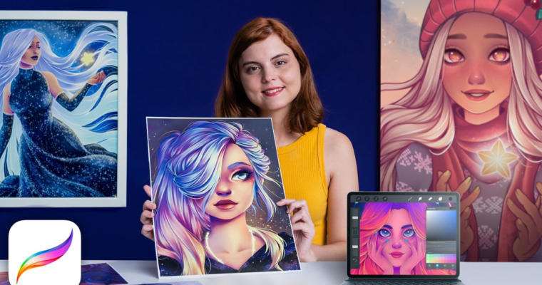 Female Character Portraits in Procreate – A course by Natália Dias – 4K (Eng, Ger, Spa, Por Subtitles)