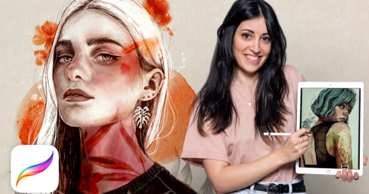 Illustrated Portraits with Procreate – A course by Elena Garnu (Retrato Ilustrado com Procreate) (EN, Ger, Por, Spa Subtitles)