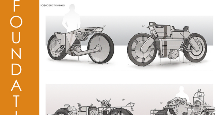 Foundation Patreon – Scifi Motorcycle Design Variation