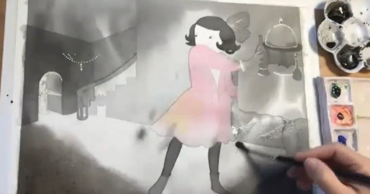 Vesper Stamper – Watercolor Study Demo Vesper Stamper – Watercolor Study Demo