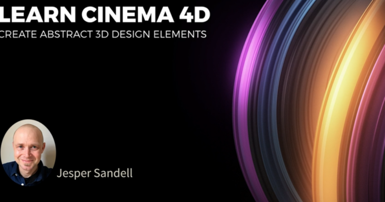 Learn Cinema 4D – Create Abstract 3D Design Elements – Shape 2 by Jesper Sandell