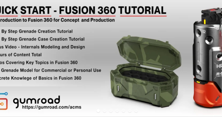 Quick Start Fusion 360 Tutorial (Project Files update)