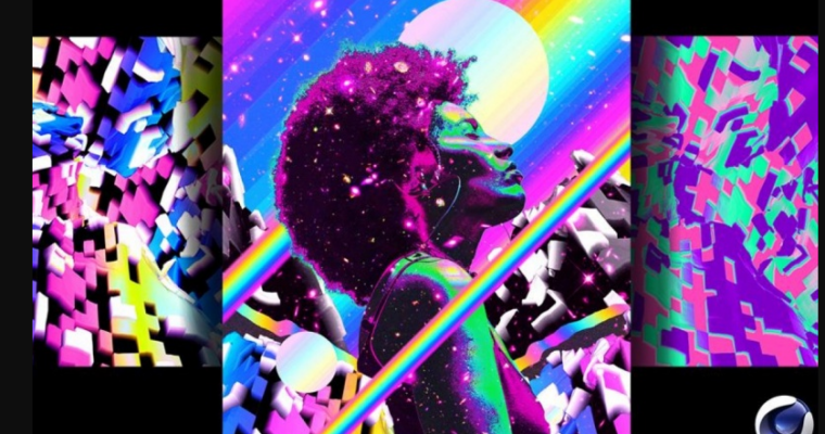Create a colorful Abstract Poster using Cinema4D and Photoshop by Klarens Malluta