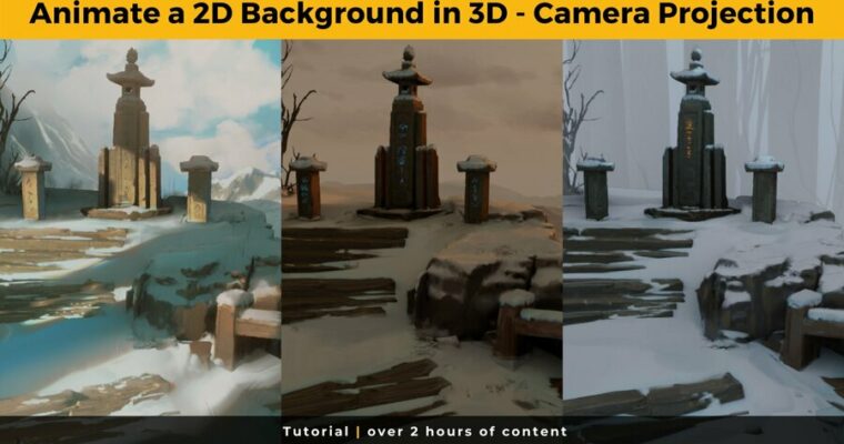 Animate a 2D Background in 3D using camera projection