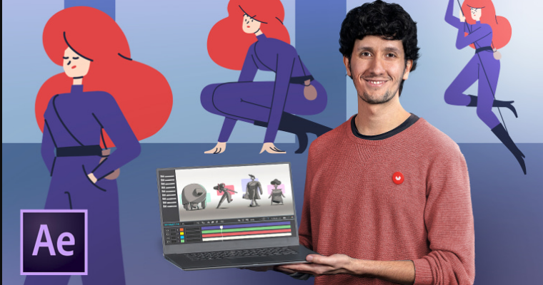 Vectorial Animation Frame by Frame Style with After Effects