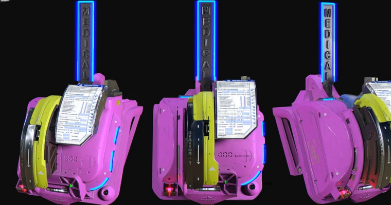 Sci-Fi Medical Terminal Tutorial (ZBrush)