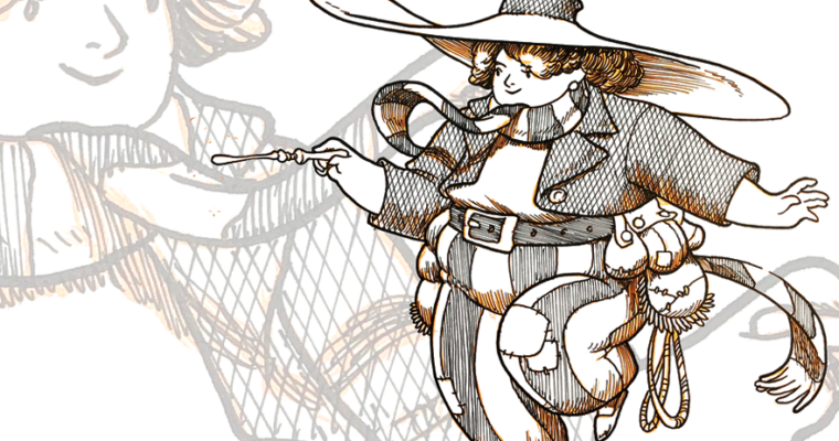 Inking Tutorial 3 – Floating Witch by Jake Parker (Inktober)