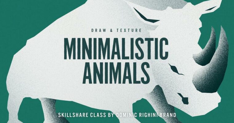 Draw Texture Minimalistic Animals in Illustrator